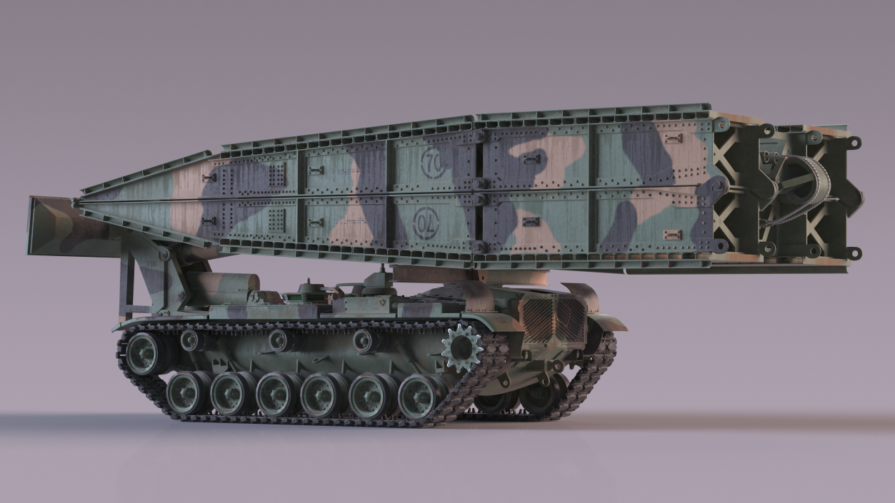 3D model Armored Bridge M60A1 AVLB Camo