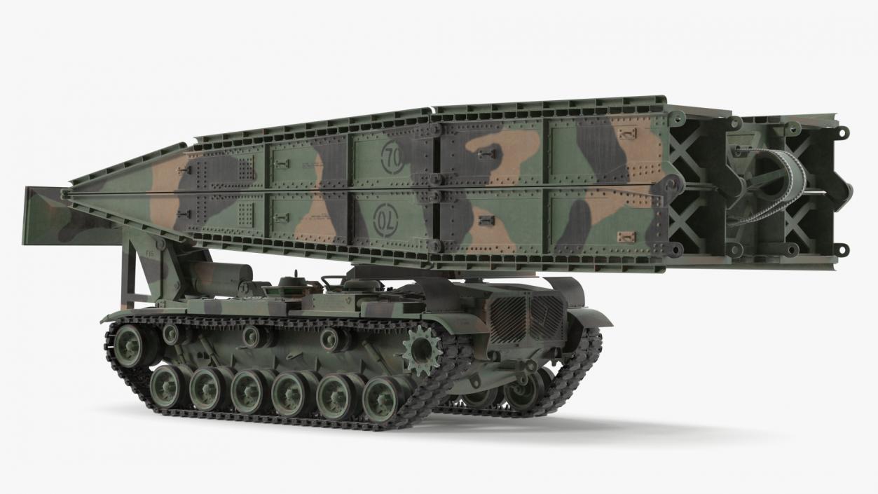 3D model Armored Bridge M60A1 AVLB Camo