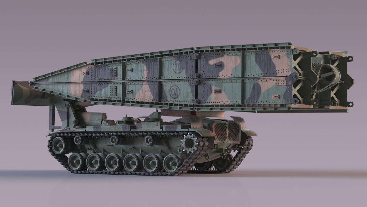 3D model Armored Bridge M60A1 AVLB Camo