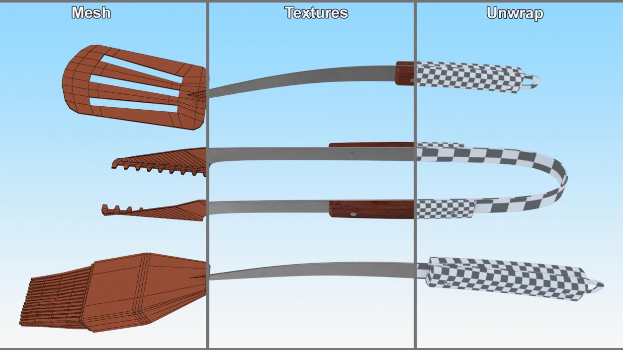 3D model BBQ Grill Collection