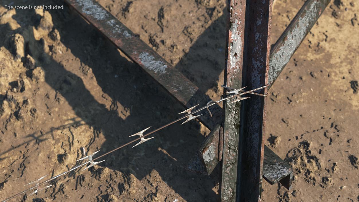 3D Razor Wire Block