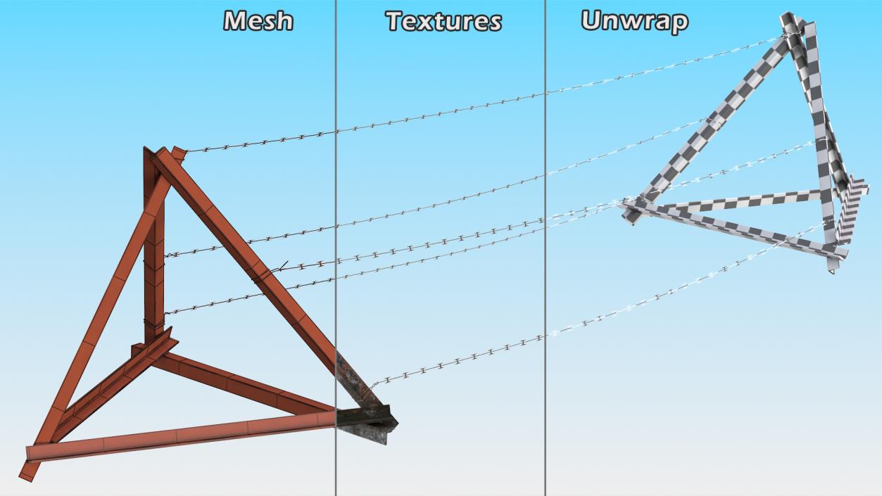 3D Razor Wire Block