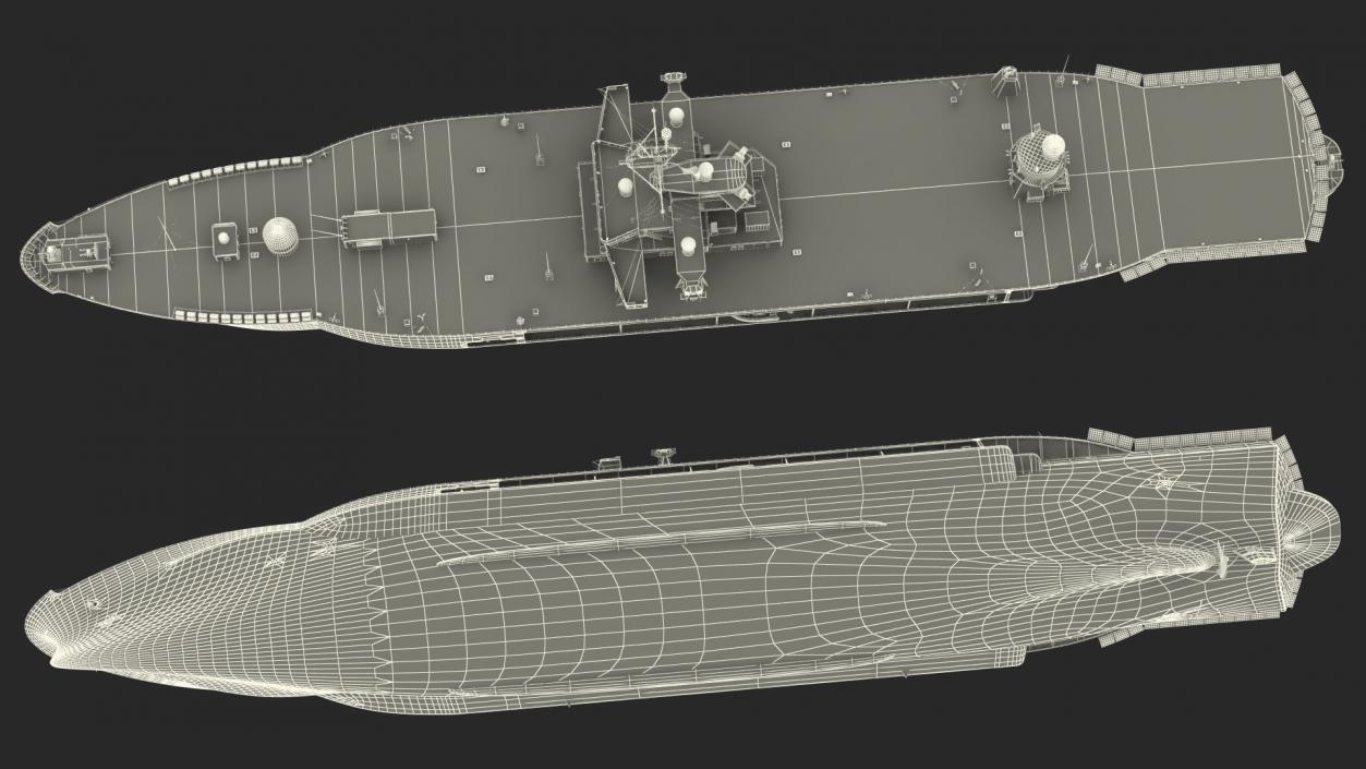 3D model Command Ship USS Mount Whitney