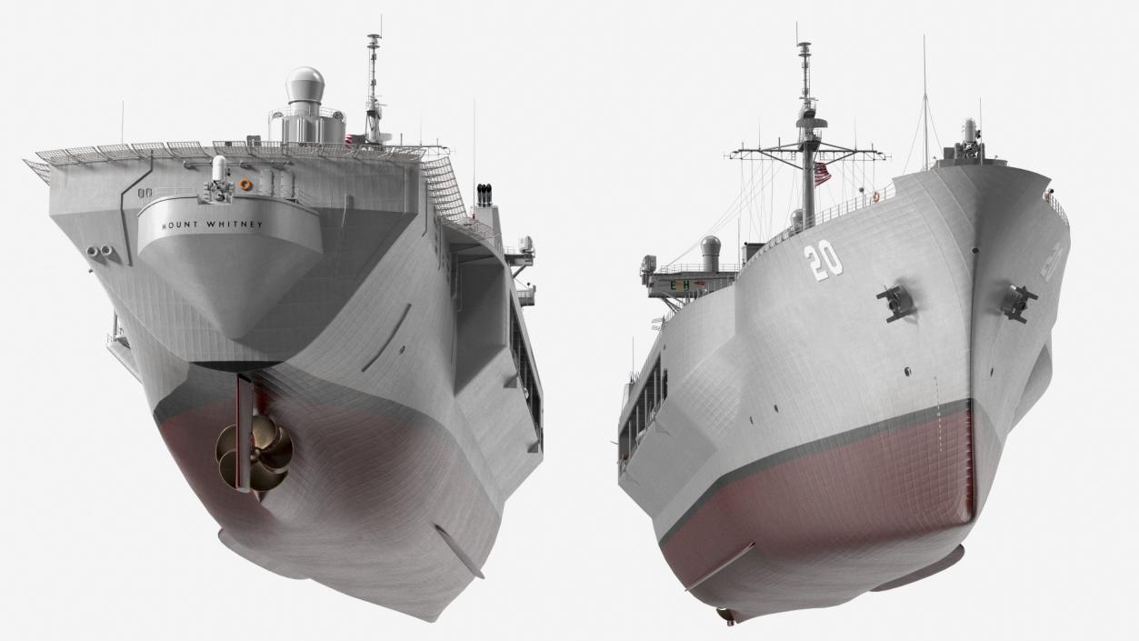 3D model Command Ship USS Mount Whitney