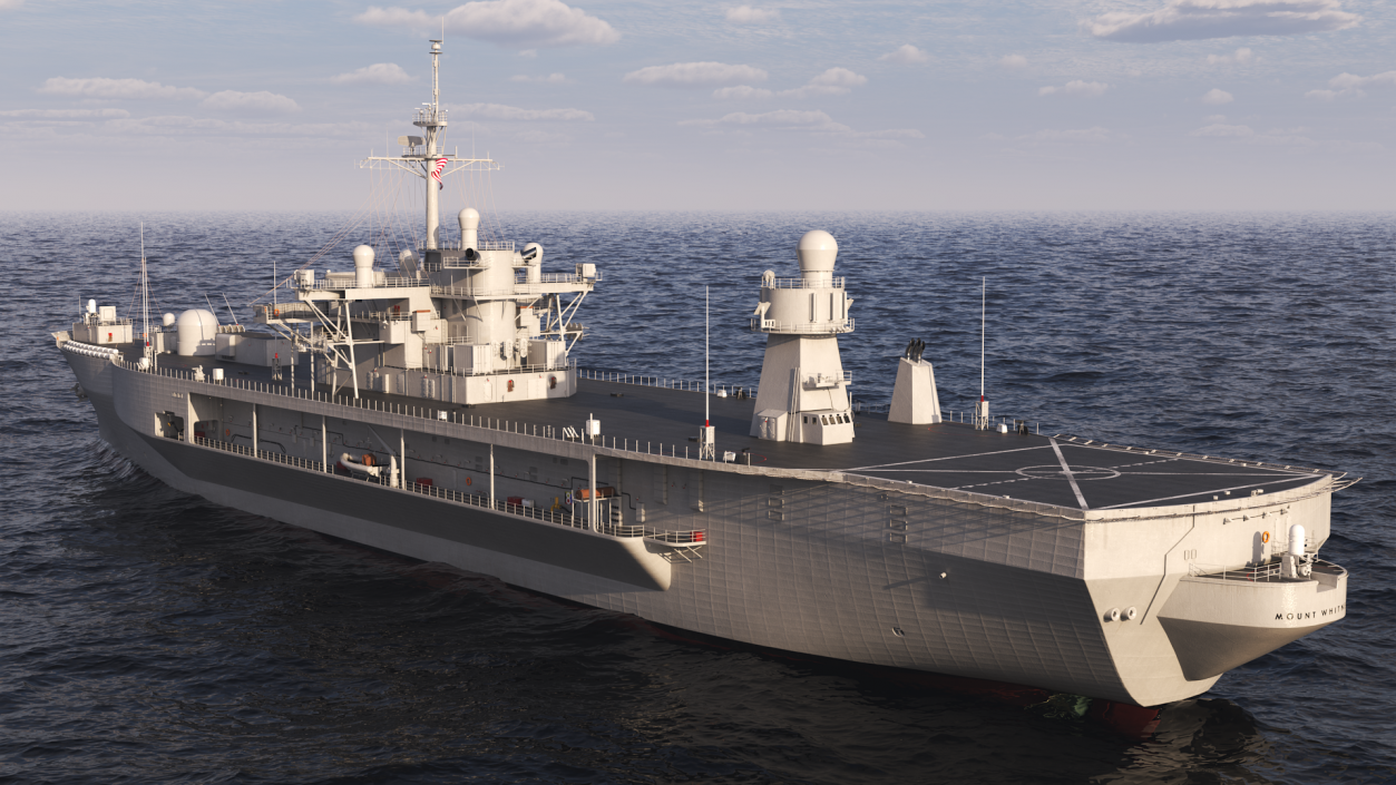 3D model Command Ship USS Mount Whitney