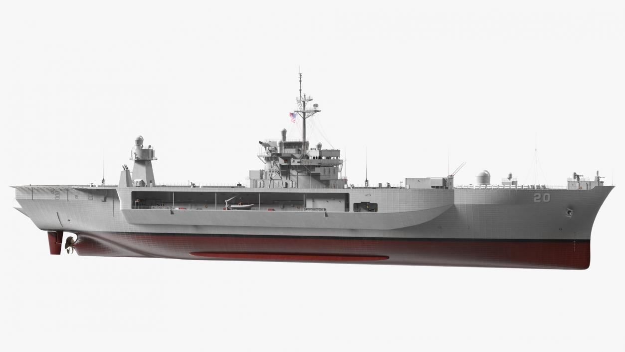 3D model Command Ship USS Mount Whitney