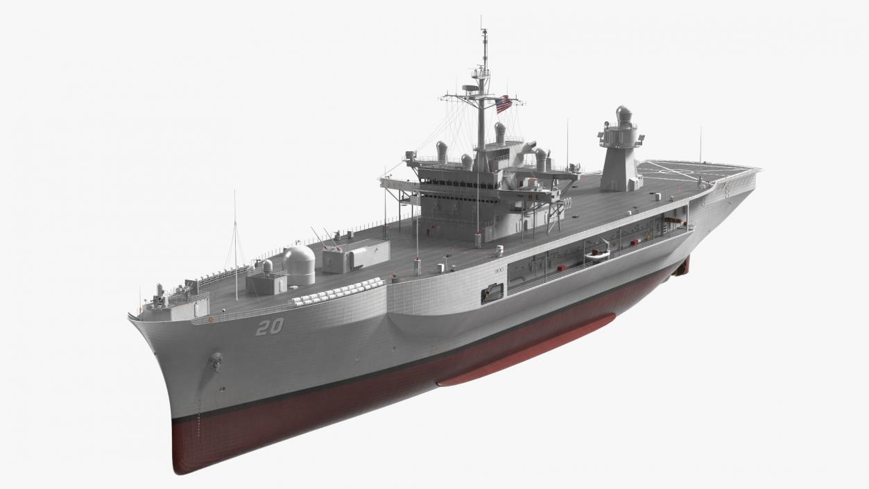 3D model Command Ship USS Mount Whitney