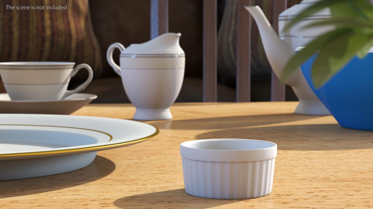 3D Gravy Boat White