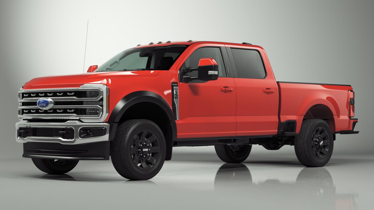 2023 Ford Super Duty F-550 Lariat Red 3D