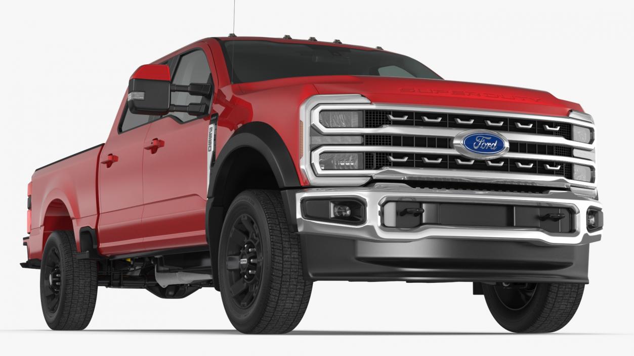 2023 Ford Super Duty F-550 Lariat Red 3D