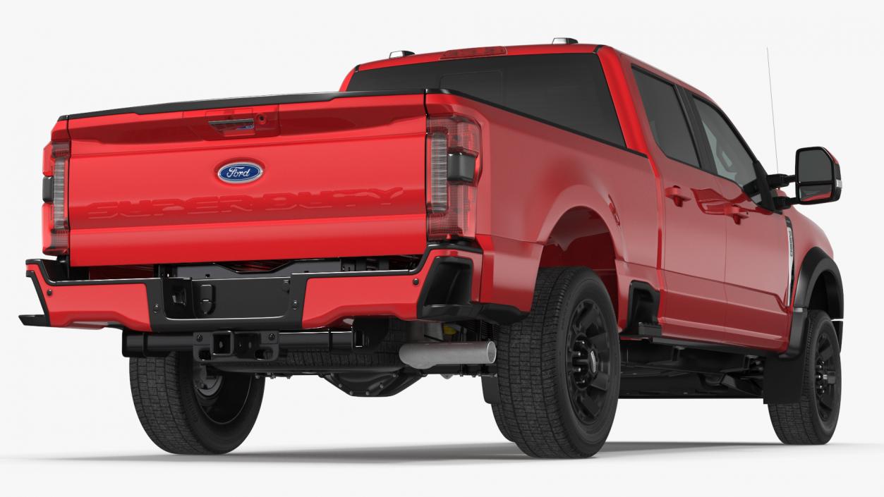 2023 Ford Super Duty F-550 Lariat Red 3D