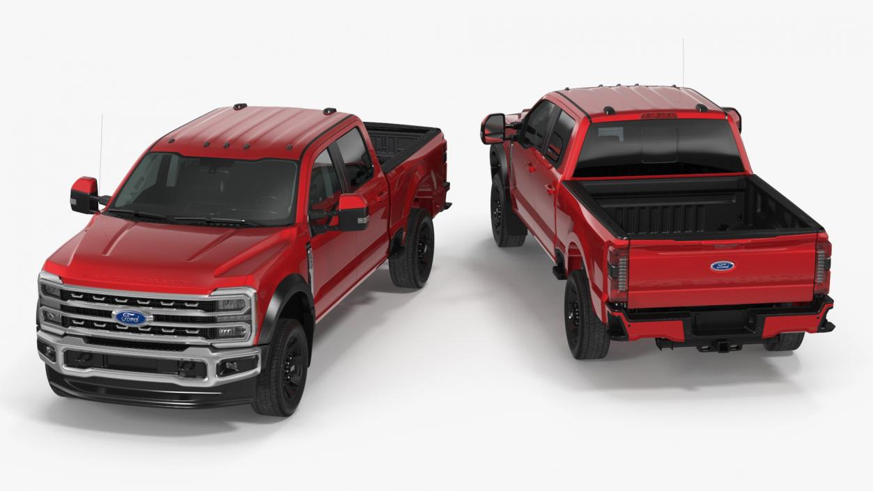 2023 Ford Super Duty F-550 Lariat Red 3D