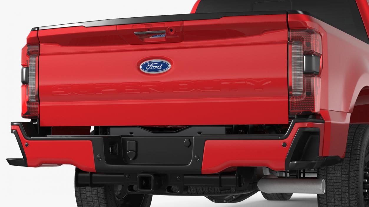 2023 Ford Super Duty F-550 Lariat Red 3D