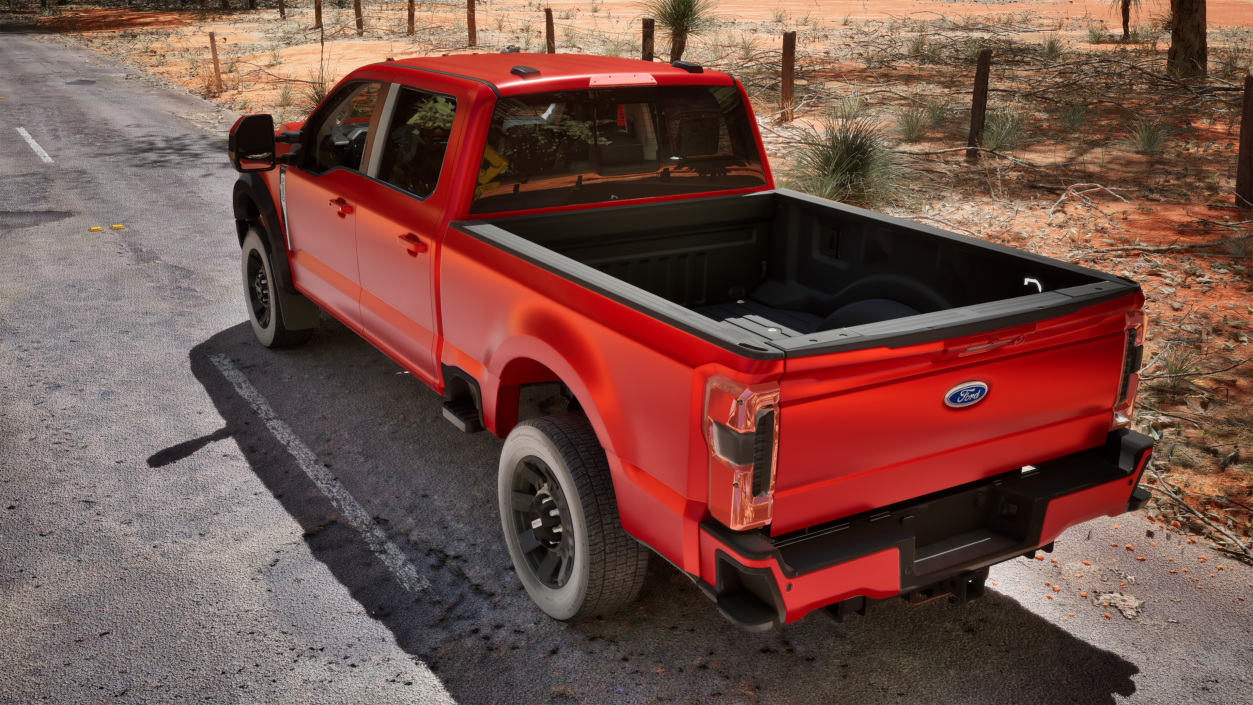 2023 Ford Super Duty F-550 Lariat Red 3D