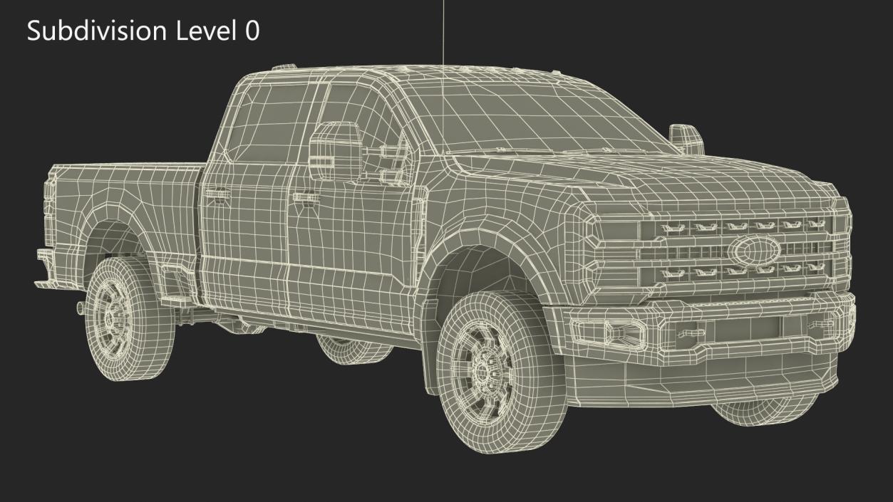 2023 Ford Super Duty F-550 Lariat Red 3D