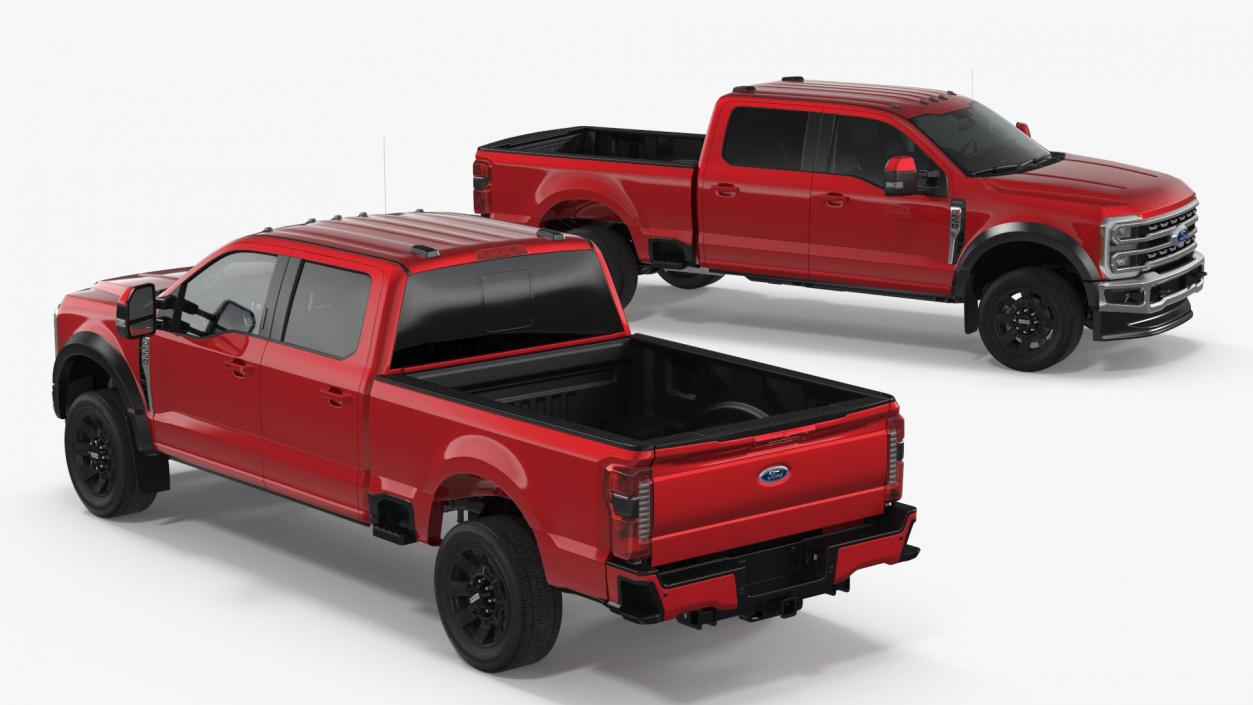 2023 Ford Super Duty F-550 Lariat Red 3D