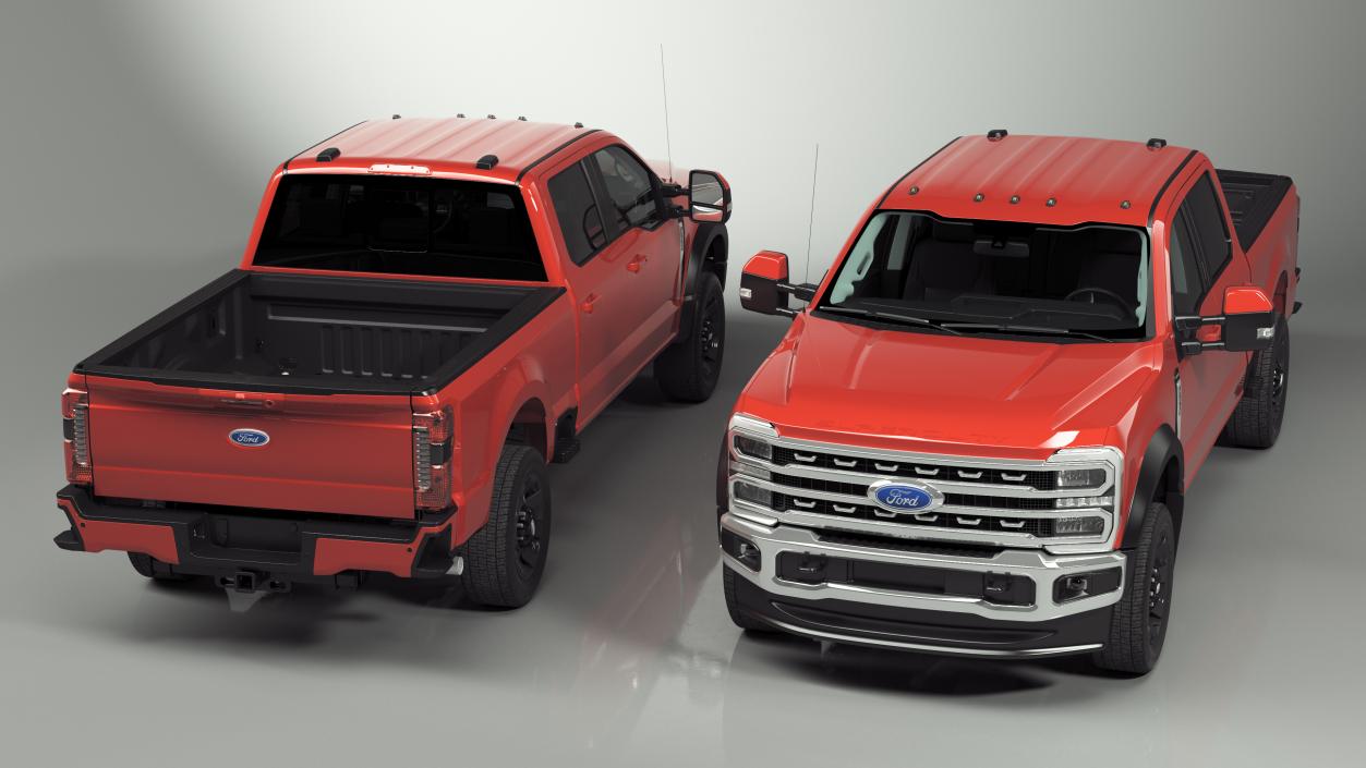 2023 Ford Super Duty F-550 Lariat Red 3D