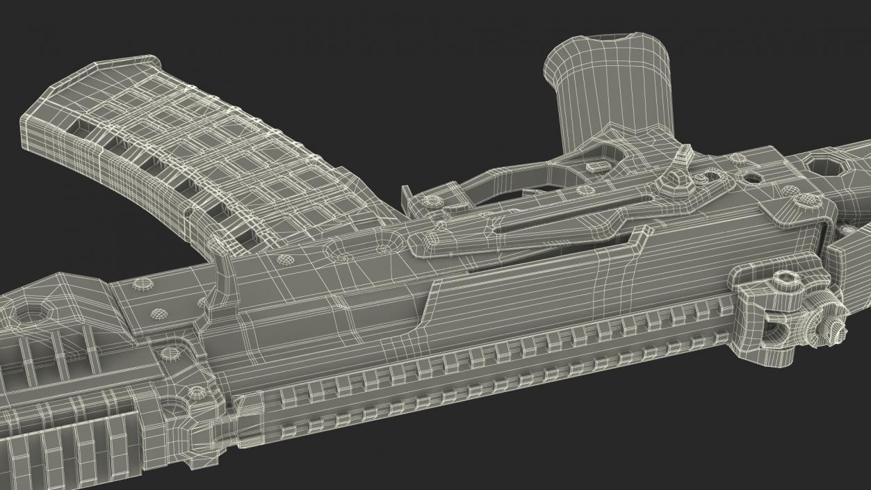 3D Shabby AK-12 Silenced Assault Weapon