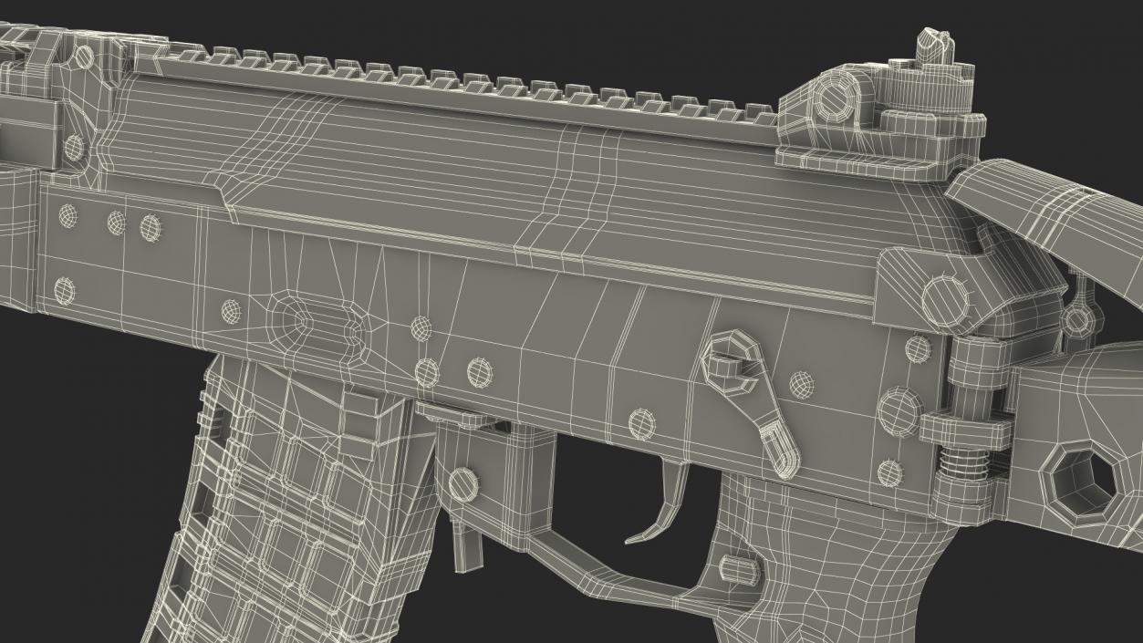 3D Shabby AK-12 Silenced Assault Weapon