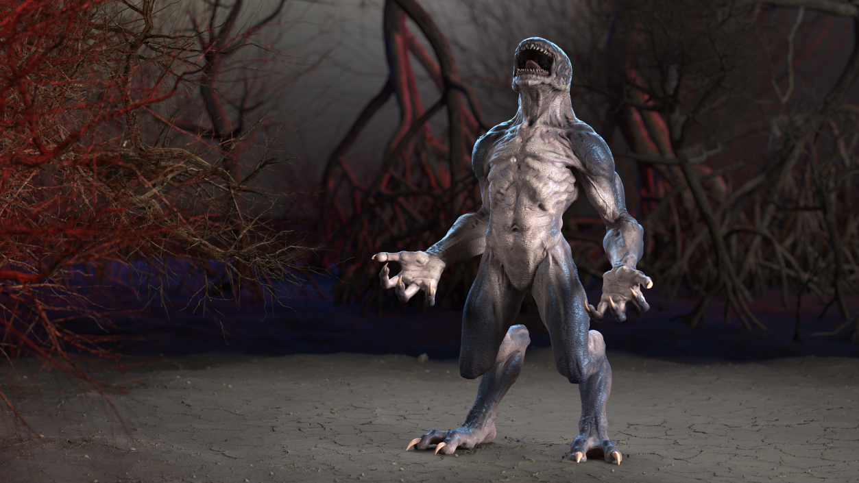 3D model Monster Creature Standing Pose