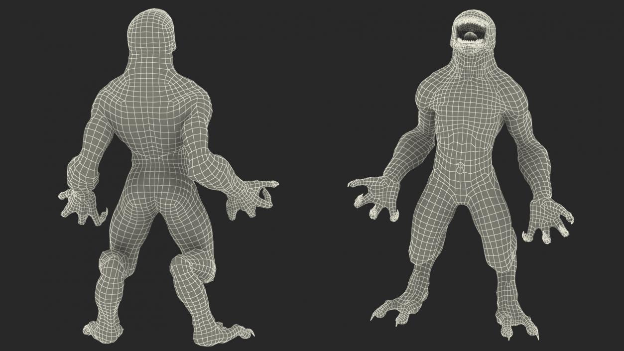 3D model Monster Creature Standing Pose