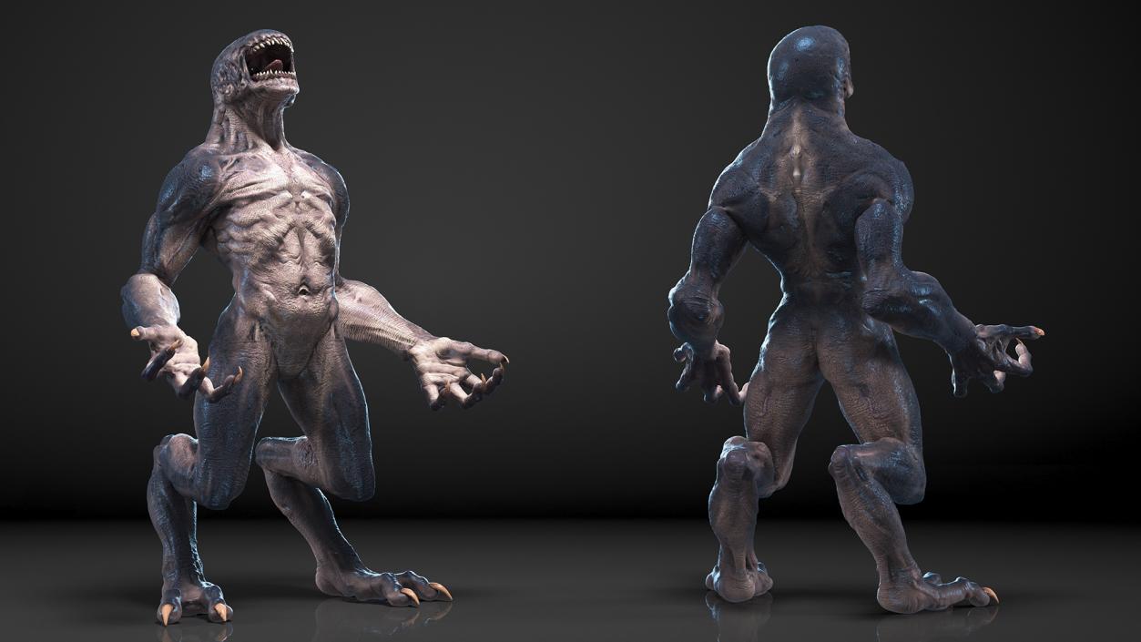 3D model Monster Creature Standing Pose