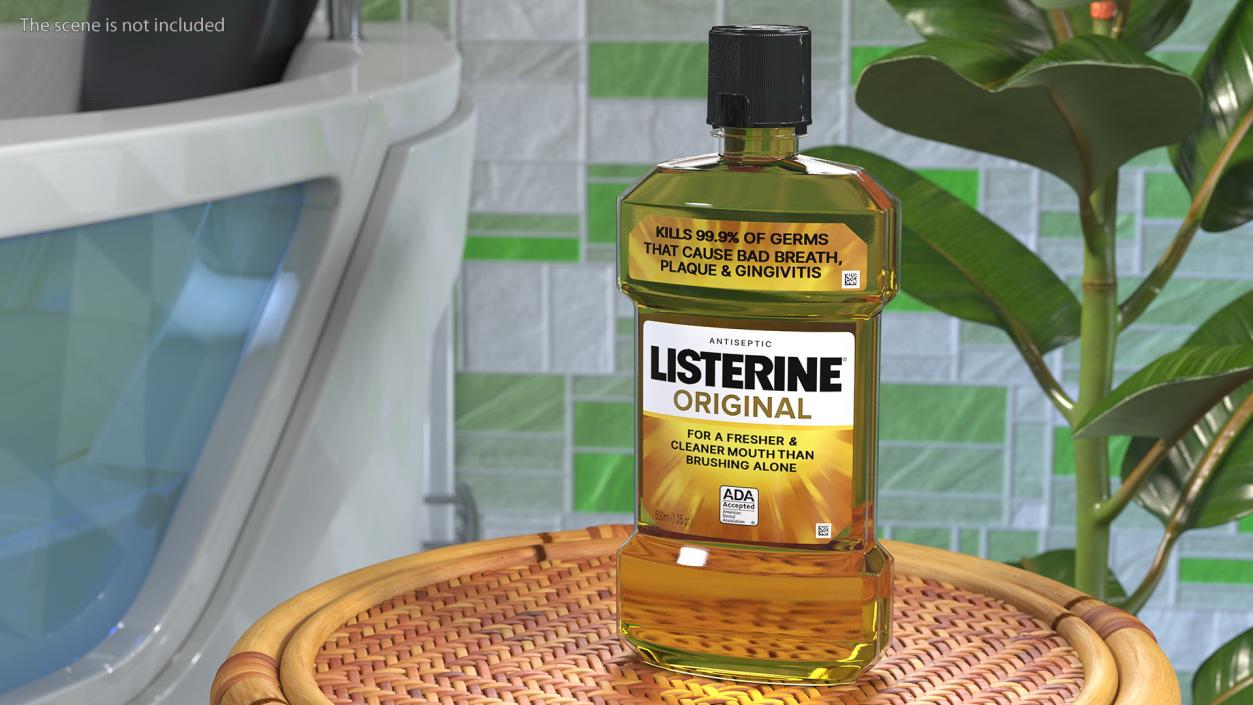 3D model Listerine Original Oral Care Antiseptic Mouthwash 500ml