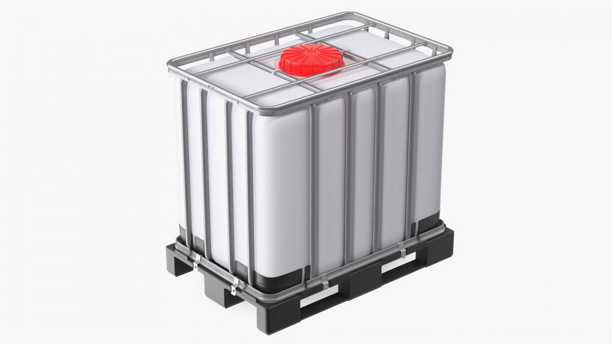 3D model IBC Container 640 Litre UN Approved Plastic Pallet