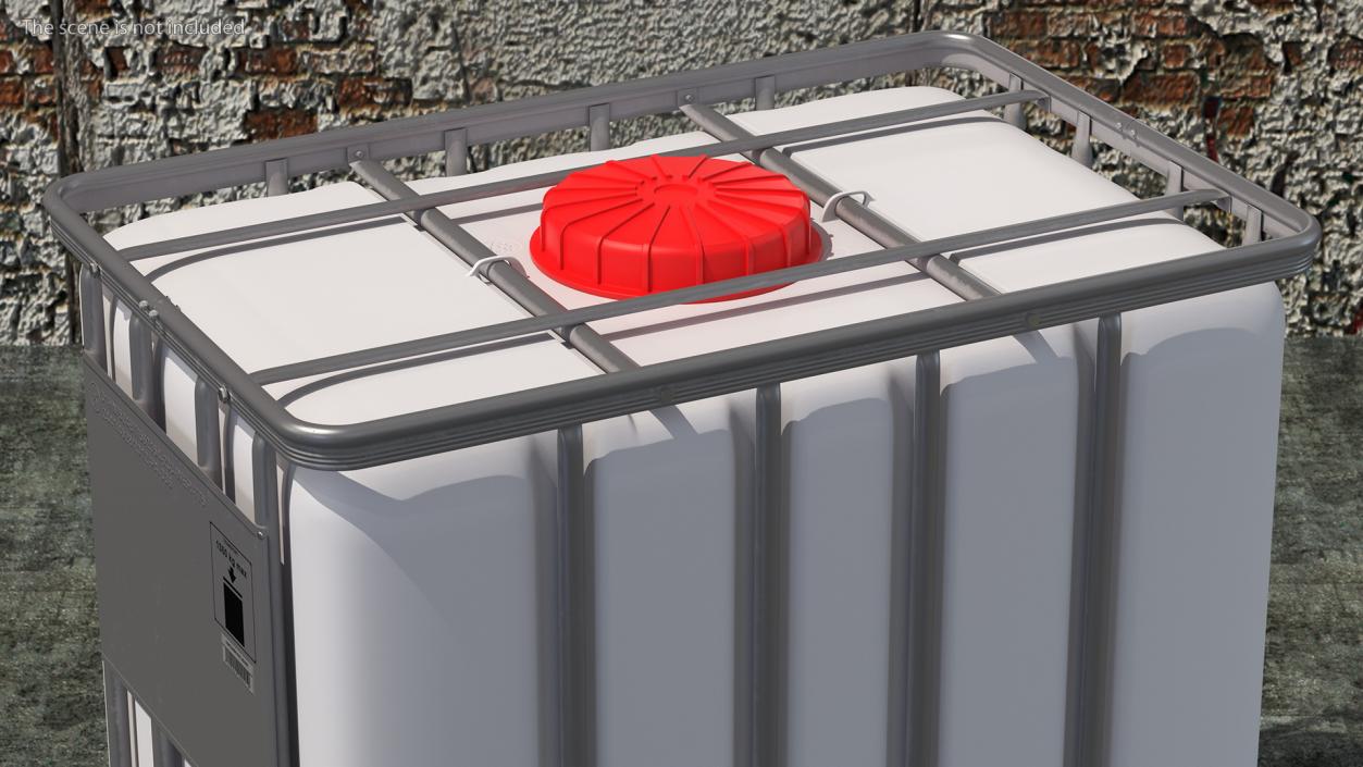 3D model IBC Container 640 Litre UN Approved Plastic Pallet