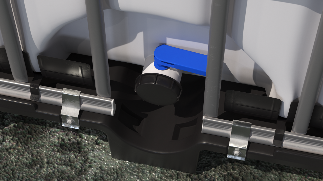 3D model IBC Container 640 Litre UN Approved Plastic Pallet