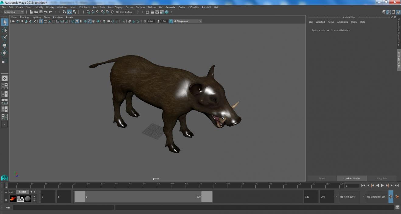 3D model Warthog Basic Pose 2