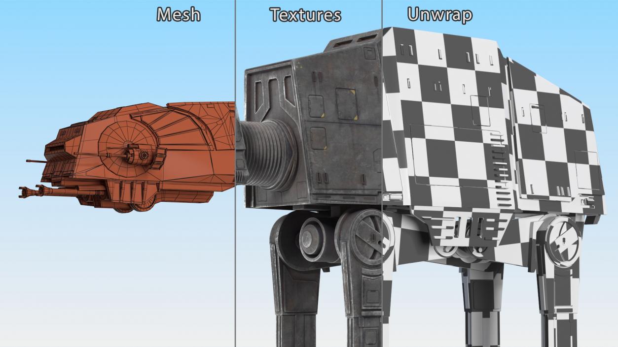 3D model Star Wars AT AT Dark