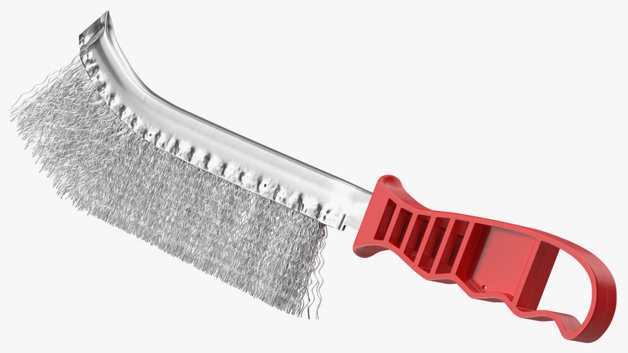 3D Steel Wire Brush with Plastic Handle