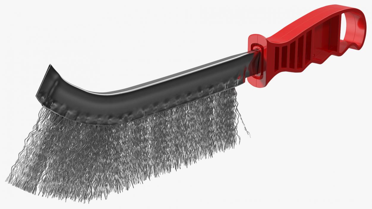 3D Steel Wire Brush with Plastic Handle