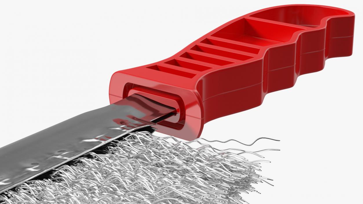 3D Steel Wire Brush with Plastic Handle