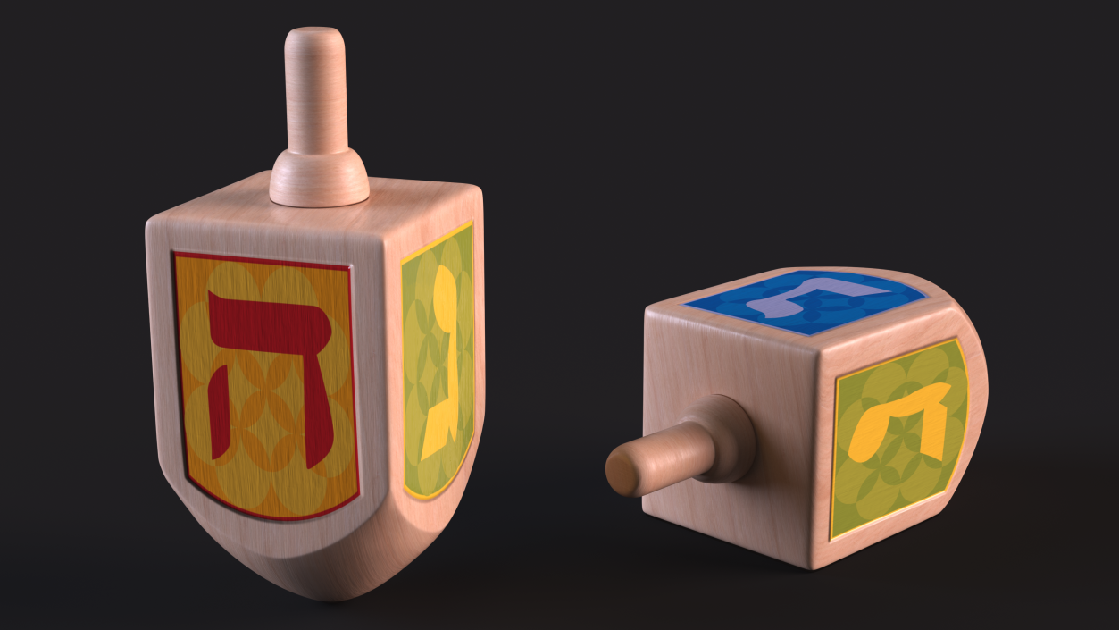 Framed Dreidel 3D model