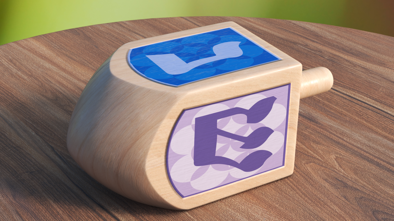 Framed Dreidel 3D model