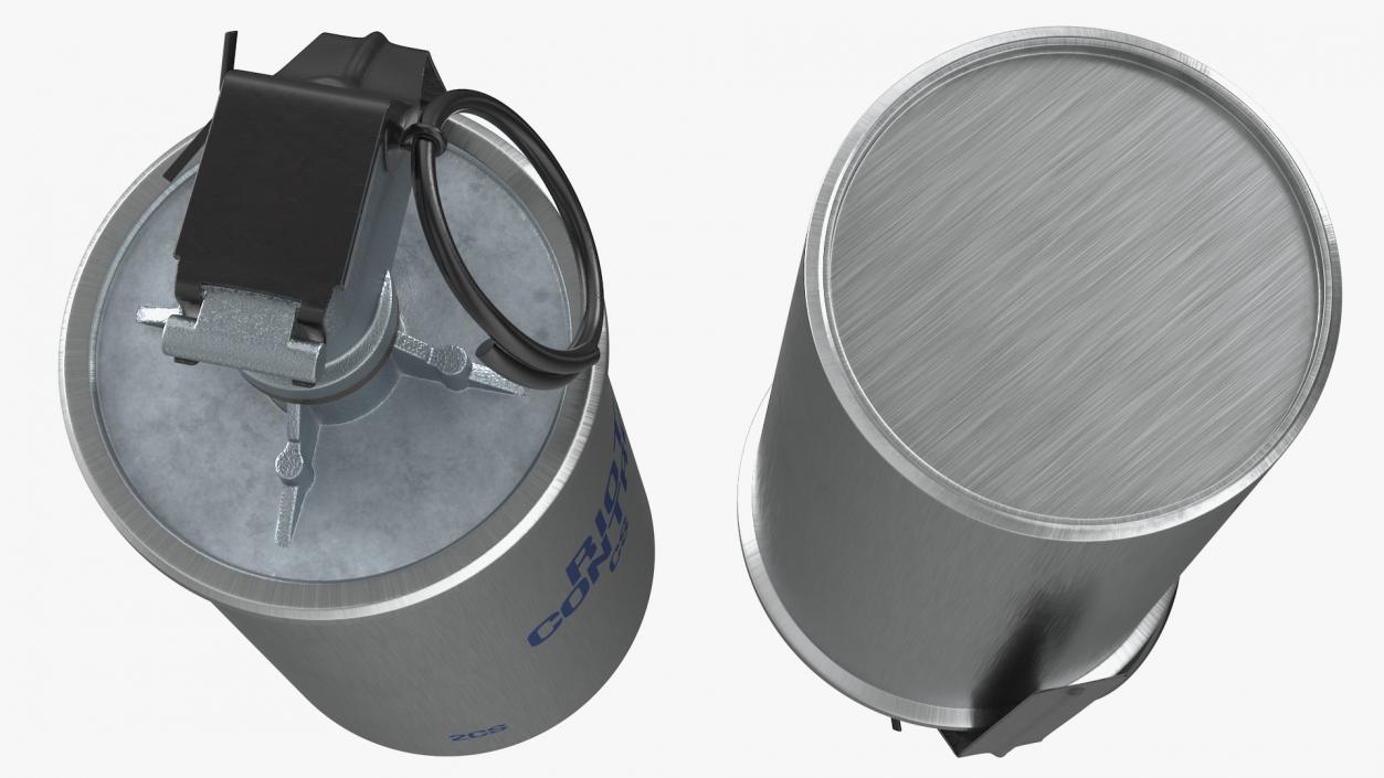 ABC M7A2 Riot Control CS Hand Grenade 3D