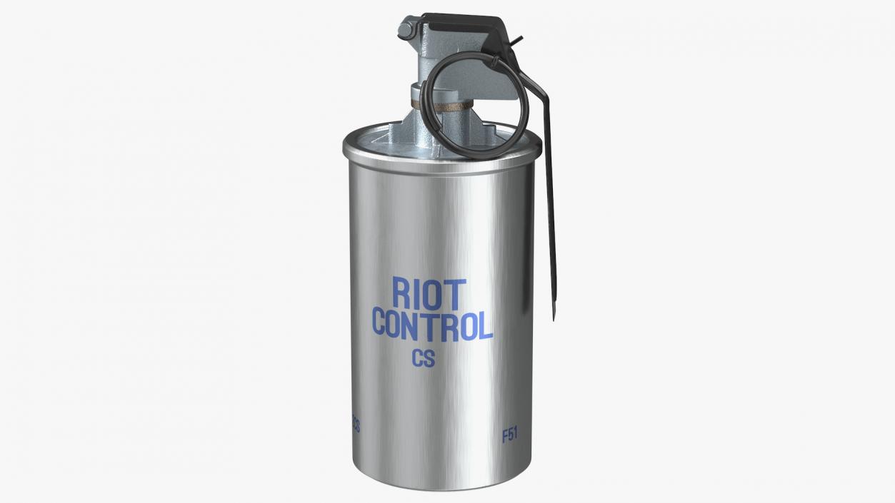 ABC M7A2 Riot Control CS Hand Grenade 3D