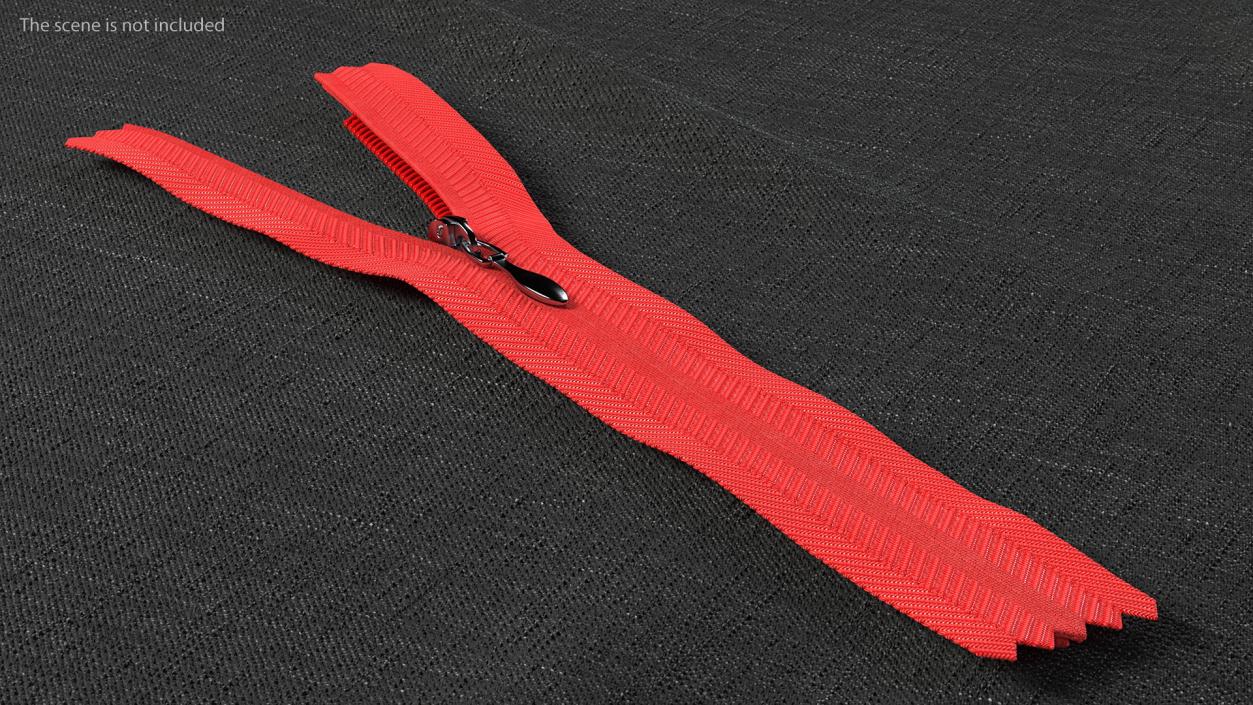 Nylon Coil Zippers Collection 3D model