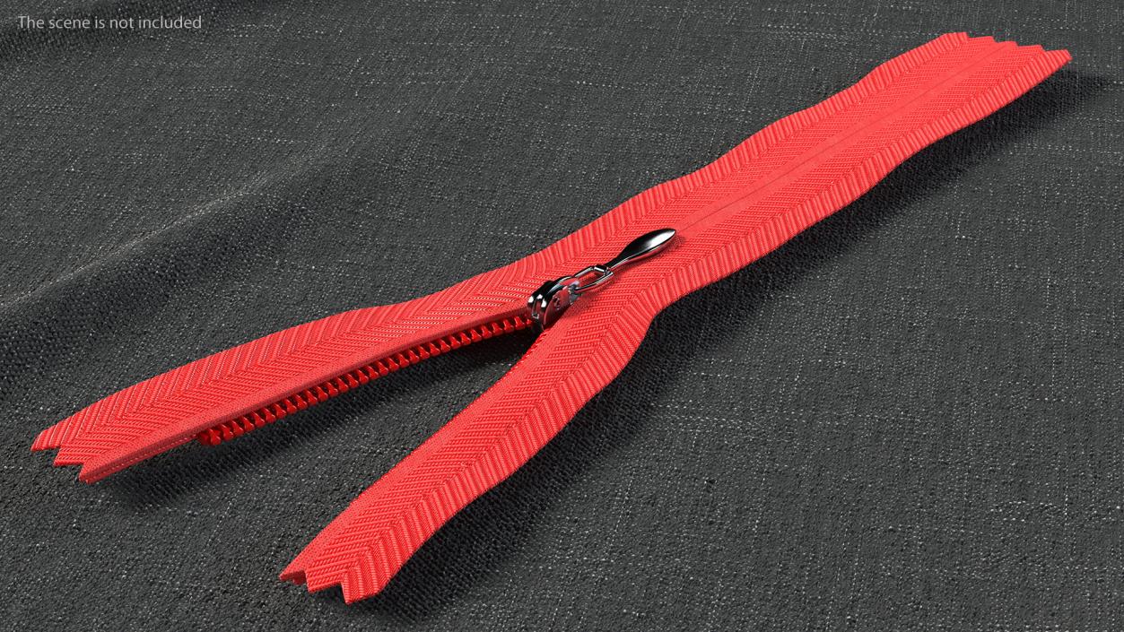 Nylon Coil Zippers Collection 3D model