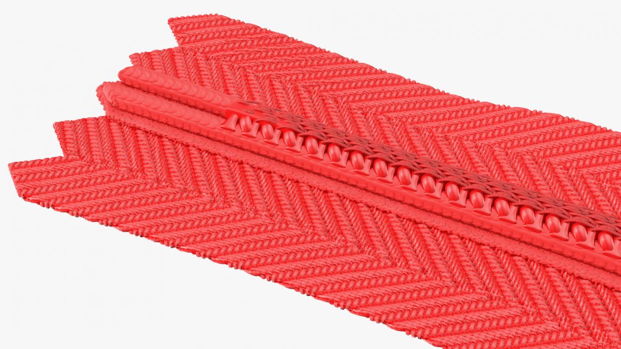 Nylon Coil Zippers Collection 3D model