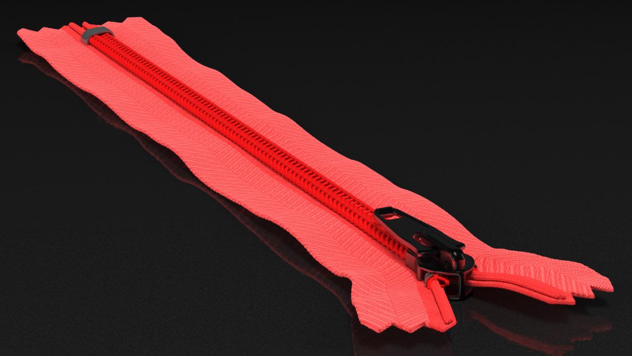 Nylon Coil Zippers Collection 3D model