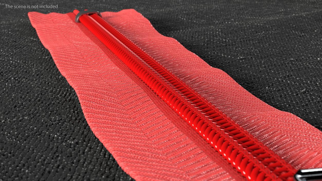 Nylon Coil Zippers Collection 3D model