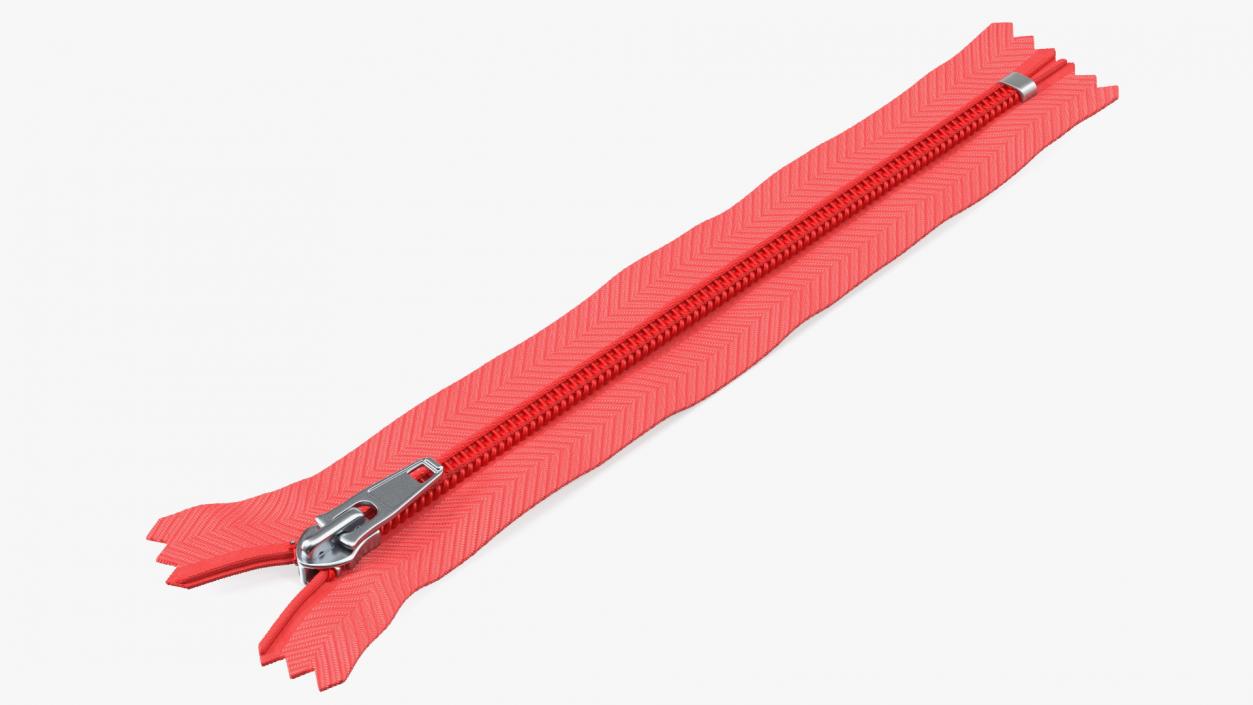 Nylon Coil Zippers Collection 3D model