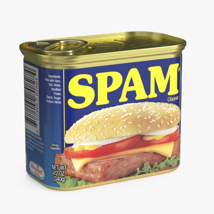 3D Spam Canned Food Closed model