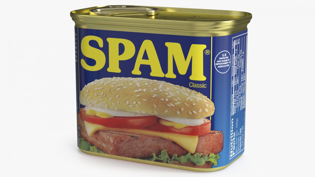 3D Spam Canned Food Closed model