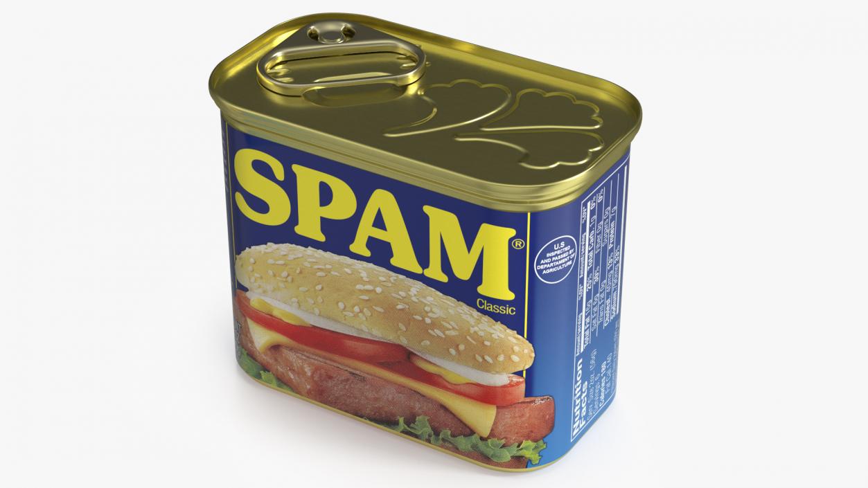 3D Spam Canned Food Closed model