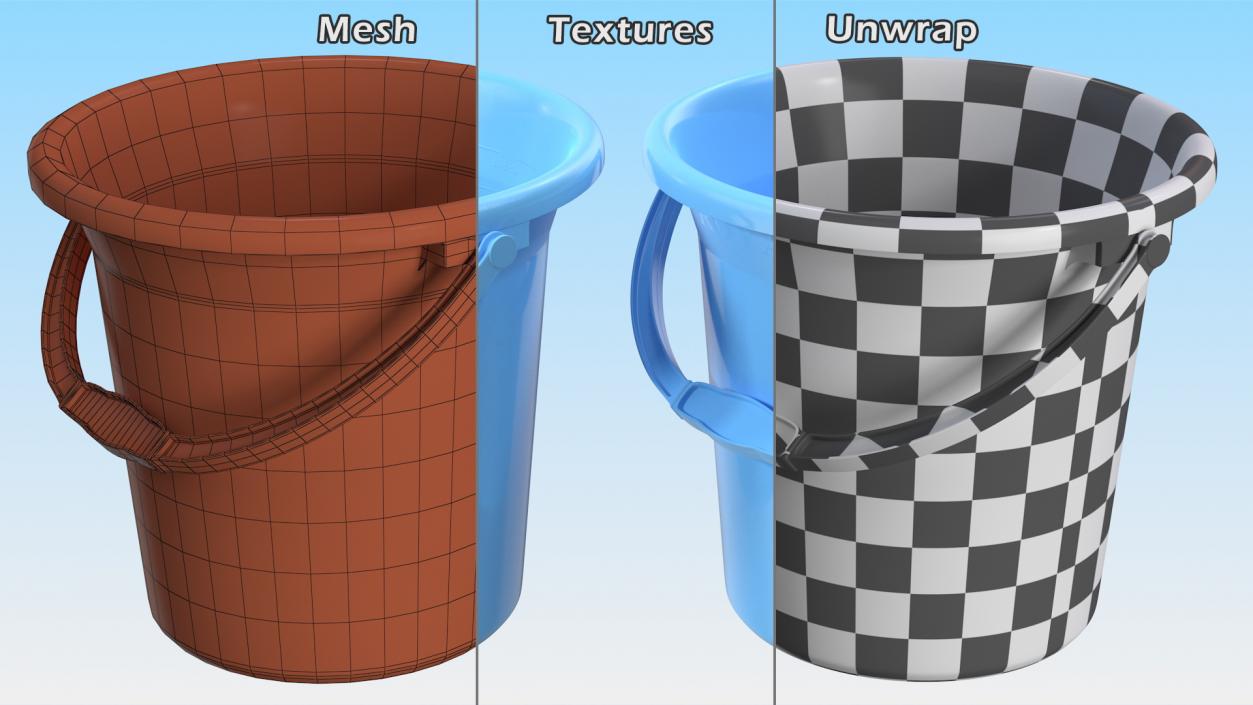 3D model Buckets Collection 3