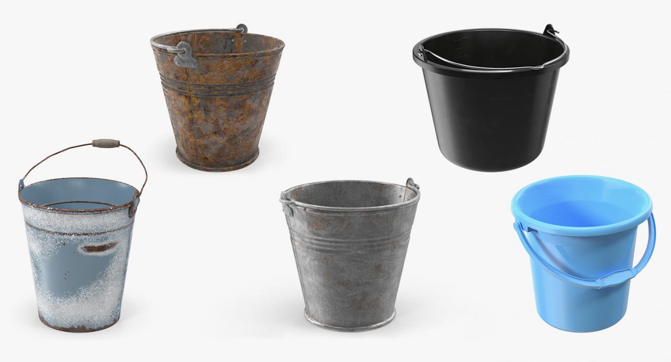 3D model Buckets Collection 3